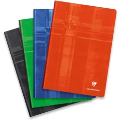 Clairefontaine 5x Kladden/Notizbücher A4 mit Softcover, 96 Blatt kariert 90g - Sortiert 69142C