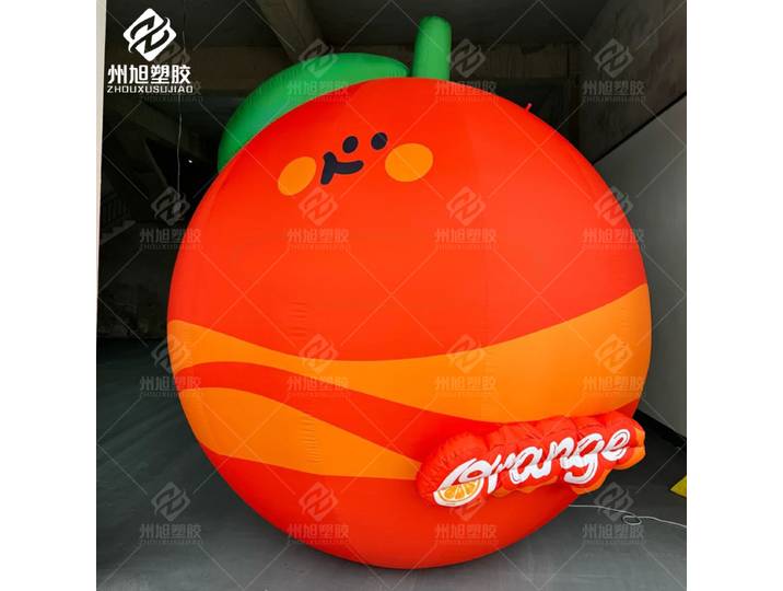 Modèle gonflable publicitaire personnalisé en forme d'orange de dessin animé, décoration gonflable pour extérieur, accessoires pour activités dans les centres commerciaux et cours.