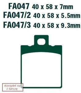 EBC Brakes FA047 Brake pad set