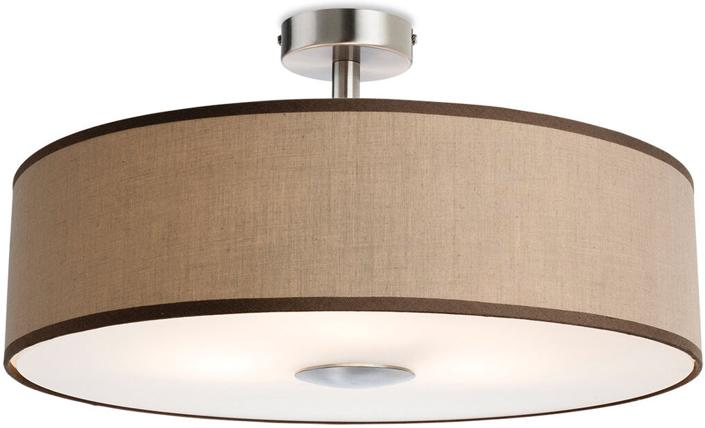Firstlight Madison PC Cotton Semi Flush Mount Taupe 24cm H X 45cm W X 45cm D