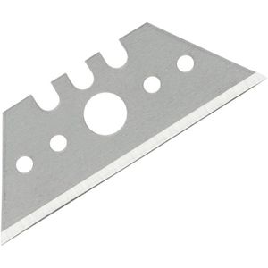 Wolfcraft Cuttermesser-Klingen Trapezklinge, 19mm aus Stahl, rostfrei, 100 Stück