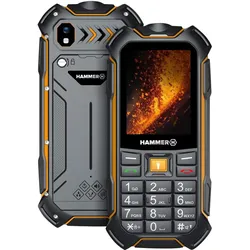 Myphone Hammer Boost 2 LTE (2.40", 2 Mpx), Tastenhandy, Orange, Schwarz