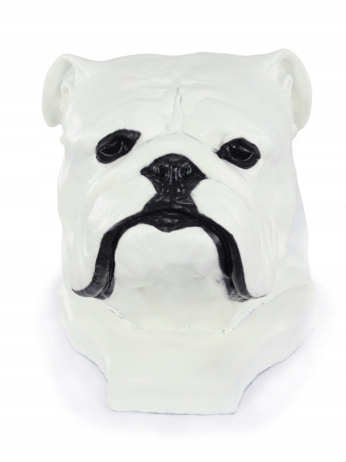 Groot Bulldog Hondenhoofd Beeld voor Tuin en Interieur Decoratie