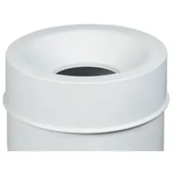 Papierkorb feuersicher Grisu Vip Color Deckel weiß Sicherheitsdeckel für Grisi VIP Color schwarz 50 L