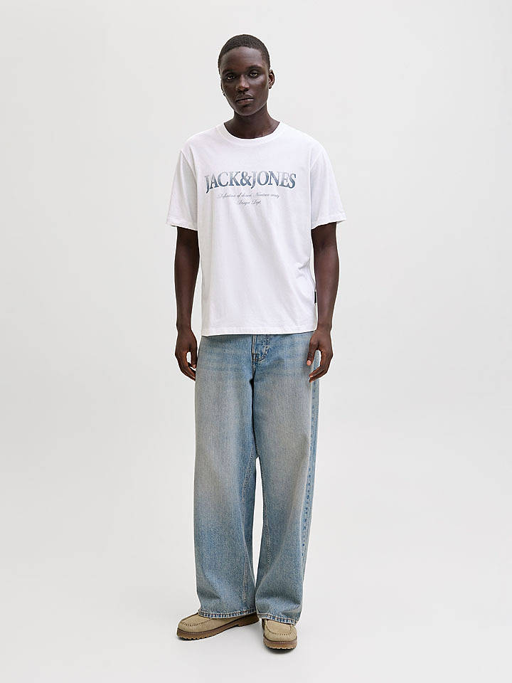 Jack & Jones Shirt "Devin Daytona" in Weiß - M