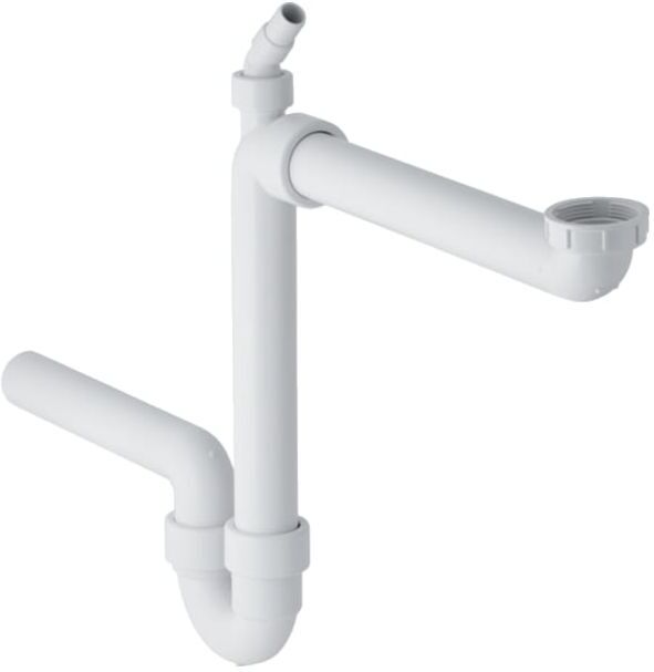 Geberit Röhrengeruchsverschluss 152885111 1 1/2" x 40 mm, Abgang horizontal, für Spülbecken, weiß