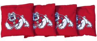 Skip's Garage Fresno State Bulldogs Red Cornhole Bags