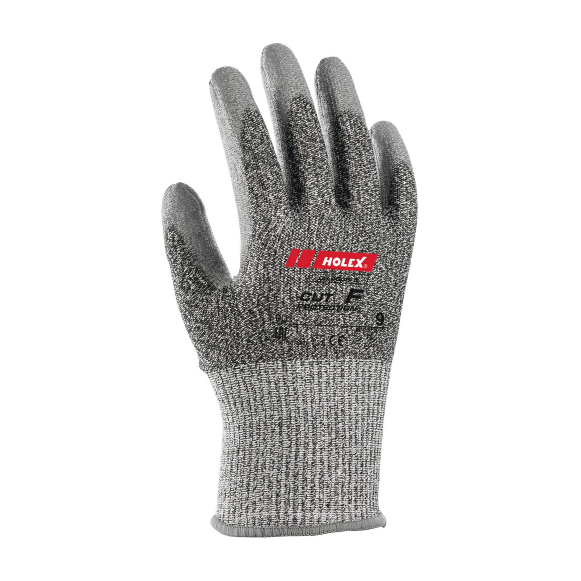 HOLEX Handschuh-Paar Cut, schwarz/grau, Schnittschutzklasse F, Größe 11 (094608 11)