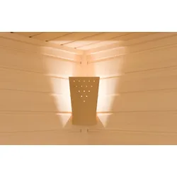Infraworld LED Holzleuchte Moris warmweiß