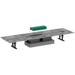 hansgrohe uBox universal Komplettset, flache Installation für Duschrinnen Fertigsets 900mm, 56019180