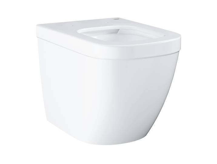 Euro Ceramic Cuvette WC à poser au sol avec PureGuard, blanc alpin (3933900H)