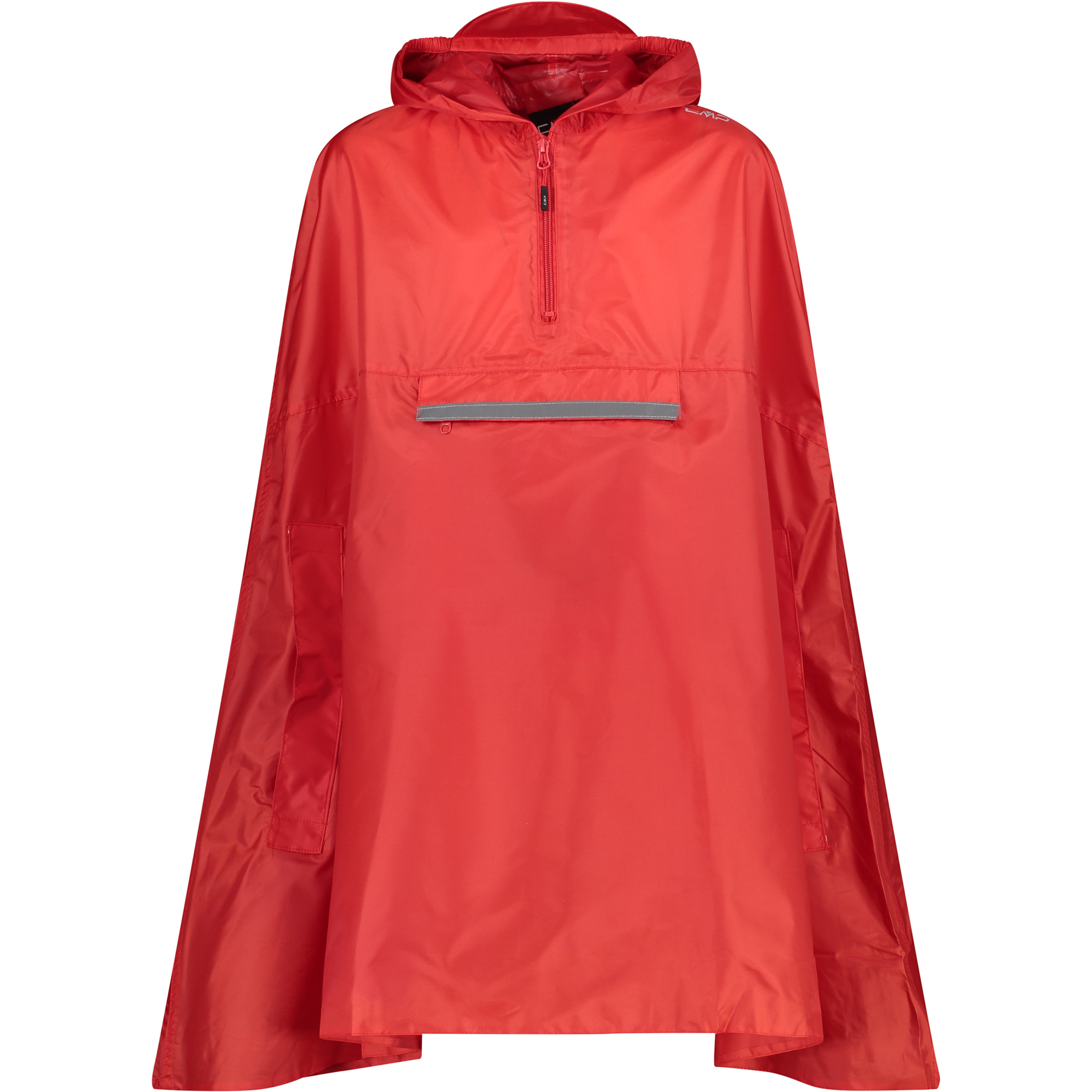 CMP Junior Regencape Kinder Regenjacke rot Größe 140 Trekking Klein verpackbar Wasserabweisend