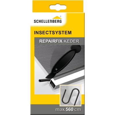 Reparatur-Set SCHELLENBERG "Fliegengitter Reparatur-Keder für Fenster und Türen", schwarz, Reparatur-Sets, Kedergummi inkl. Kederwerkzeug, 5,6 m