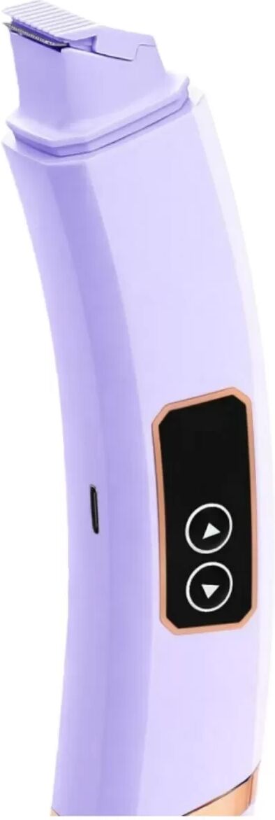INF Elektrischer Doppelkopfrasierer - Wiederaufladbarer Körperhaartrimmer mit 3D-Scherkopf Violett