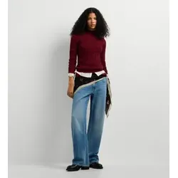 Pepe Jeans für Damen. PL7000208 Jersey Anna Perkins bordeauxrot (M), Lässig, Kastanienbraun, Baumwolle