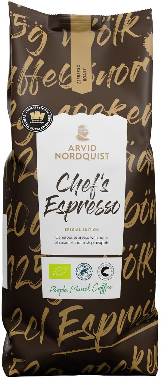 ARVID NORDQUIST Kaffe Chef´s Espresso Hela Bönor 1kg