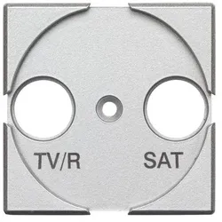 Legrand HC4212 Zentralplatte TV-Fm/SAT Alu