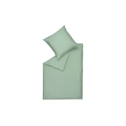 SCHÖNER WOHNEN Kollektion Satin Bettwäsche  Pure ¦ grün ¦ Maße (cm): B: 135