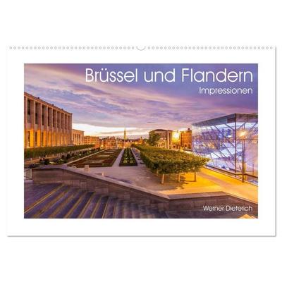 Brüssel und Flandern Impressionen (Wandkalender 2027 DIN A2 quer), CALVENDO Monatskalender