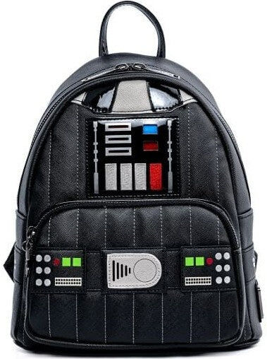Loungefly Star Wars Darth Vader Light Up Cosplay Mini Backpack for Fans - Vegan Faux Leather, Polyester Lining, Adjustable Straps, Collectible