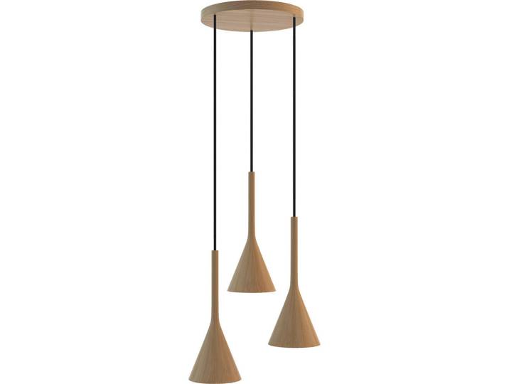 Hängeleuchte Zen, Eichefarben, Holz, Eiche, 150 cm, Lampen & Leuchten, Innenbeleuchtung, Hängeleuchten, Pendelleuchten