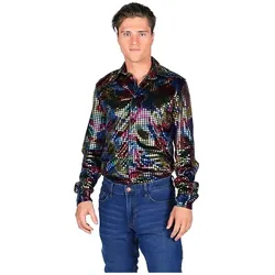 Thetru Discohemd schwarz (XL)