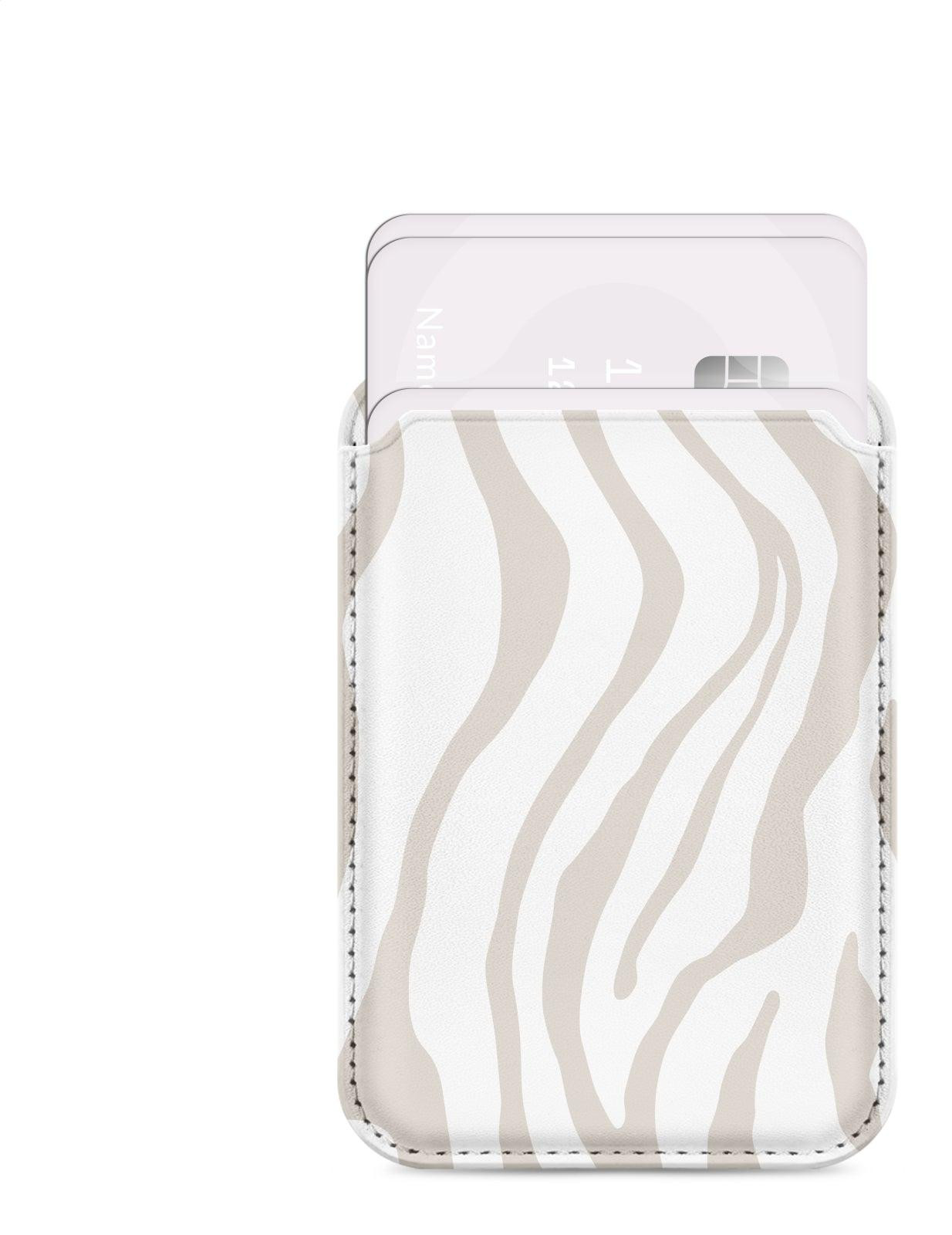 Mio Sandy Zebra MagSafe Compatible Card Holder