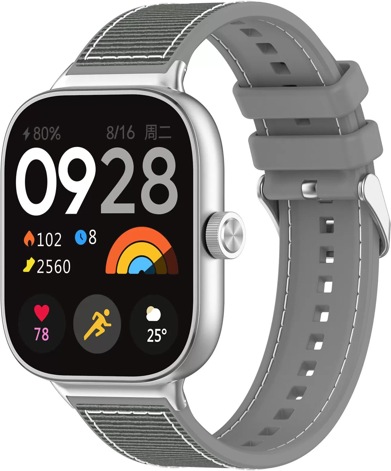 INF Bracelet en nylon tressé pour Xiaomi Band 9 Pro - Boucle classique