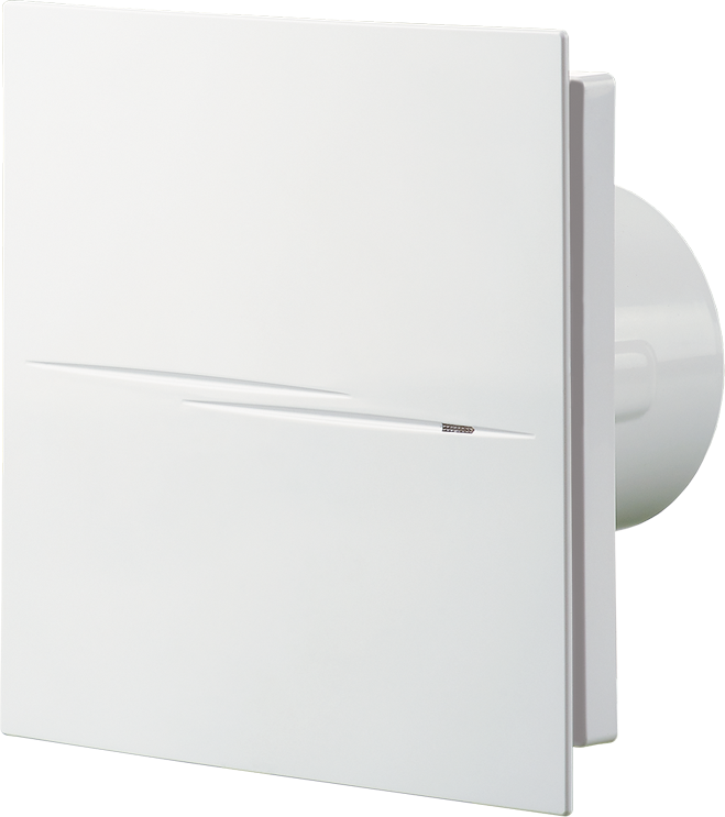 Ventilateur d'évacuation Blauberg Sileo Design 100 T 8012860 avec couvercle, 90m³/h, avec interrupteur de temporisation