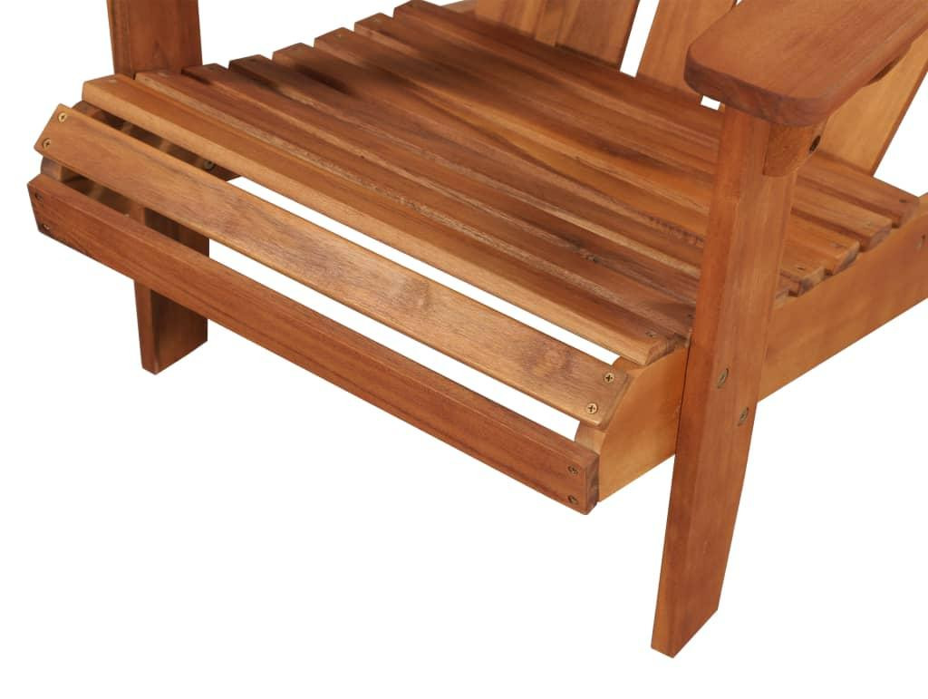 vidaXL Adirondack-tuinstoel van massief acaciahout met armleuningen