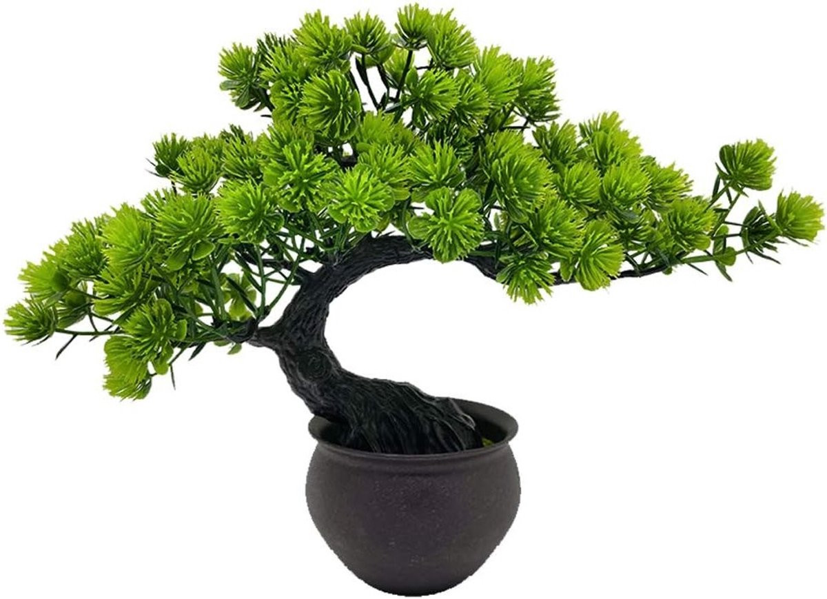 Japanse Bonsai Kunstplant met Pot voor Binnen Decoratie en Zen Tuin Display