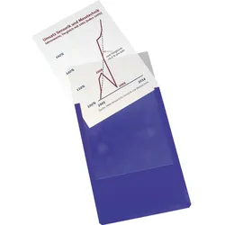 Eichner Sichttasche Magnet 9218-01819-08 A4 blau 10 Stück