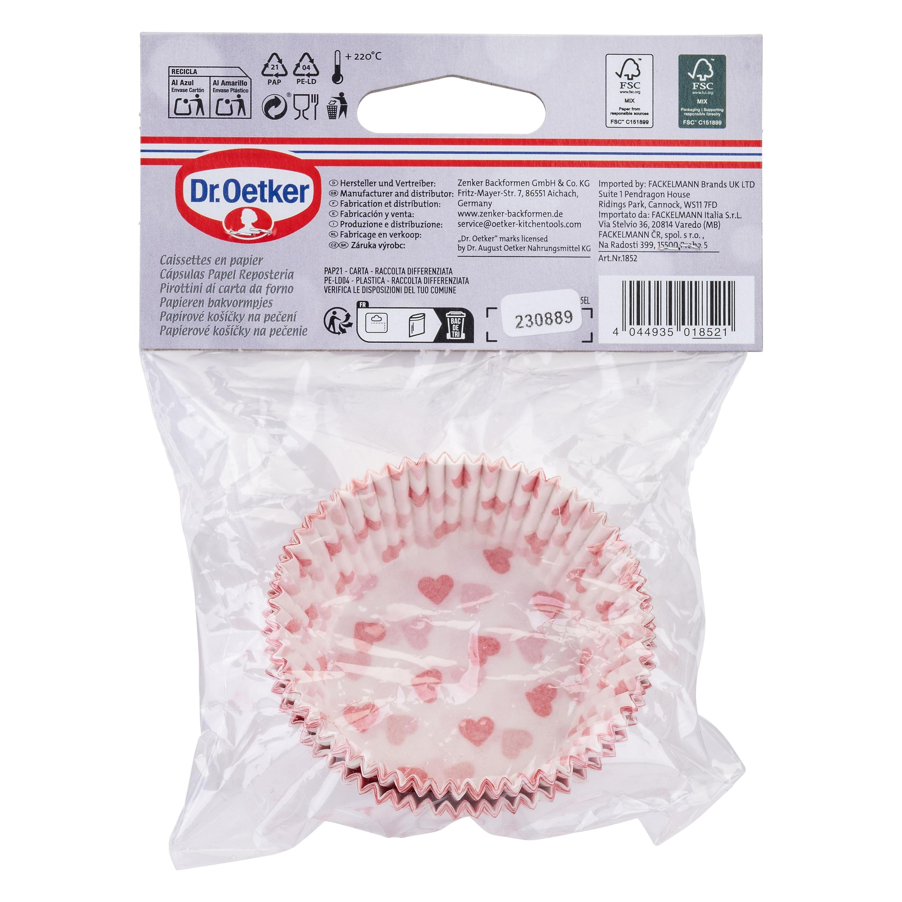 Dr. Oetker Papier-Backförmchen Herz (69284626) Mindestbestellmenge: 4 Stück