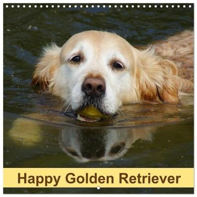 Happy Golden Retriever (Wall Calendar 2027 12 × 12 Inch) CALVENDO 12 Month Wall Calendar
