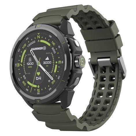 Myphone Hammer Watch 2 grün-schwarz / Smartwatch / 1,5" / AMOLED / 466x466 / 5ATM (38.10 mm, ohne SIM) (SMAWAHAM2GR)