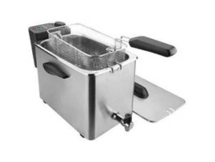 Friteuse électrique professionnelle avec robinet