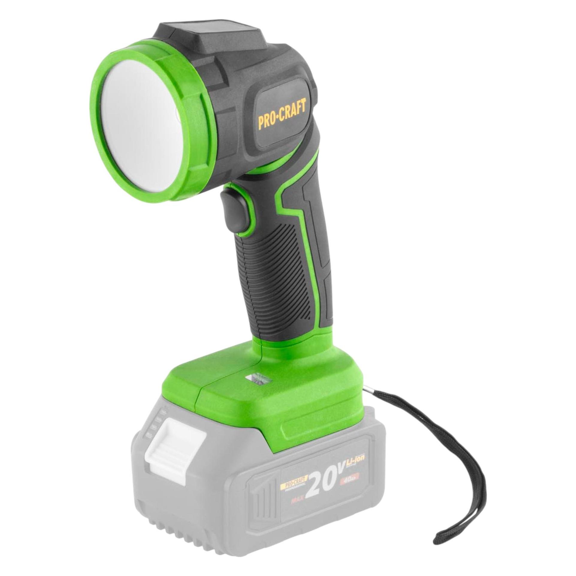 Procraft LL18bb Akku LED Strahler 20 V 300 lm Solo - ohne Akku, ohne Ladegerät (300 lm) (LL18bb)