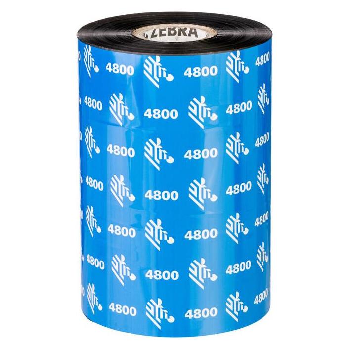 Zebra ZipShip 4800, Thermotransferband, Harz, 156mm ZipShip 4800, Thermotransferband, 4800 Harz, für Mid (15.60 cm, Schwarz, Schwarz) (04800BK15645)