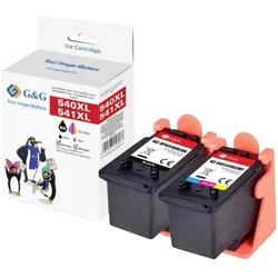 G&G, Druckerpatrone, Druckerpatrone Kompatibel GP-C540XLBK/541XLCMY-2P (BK)