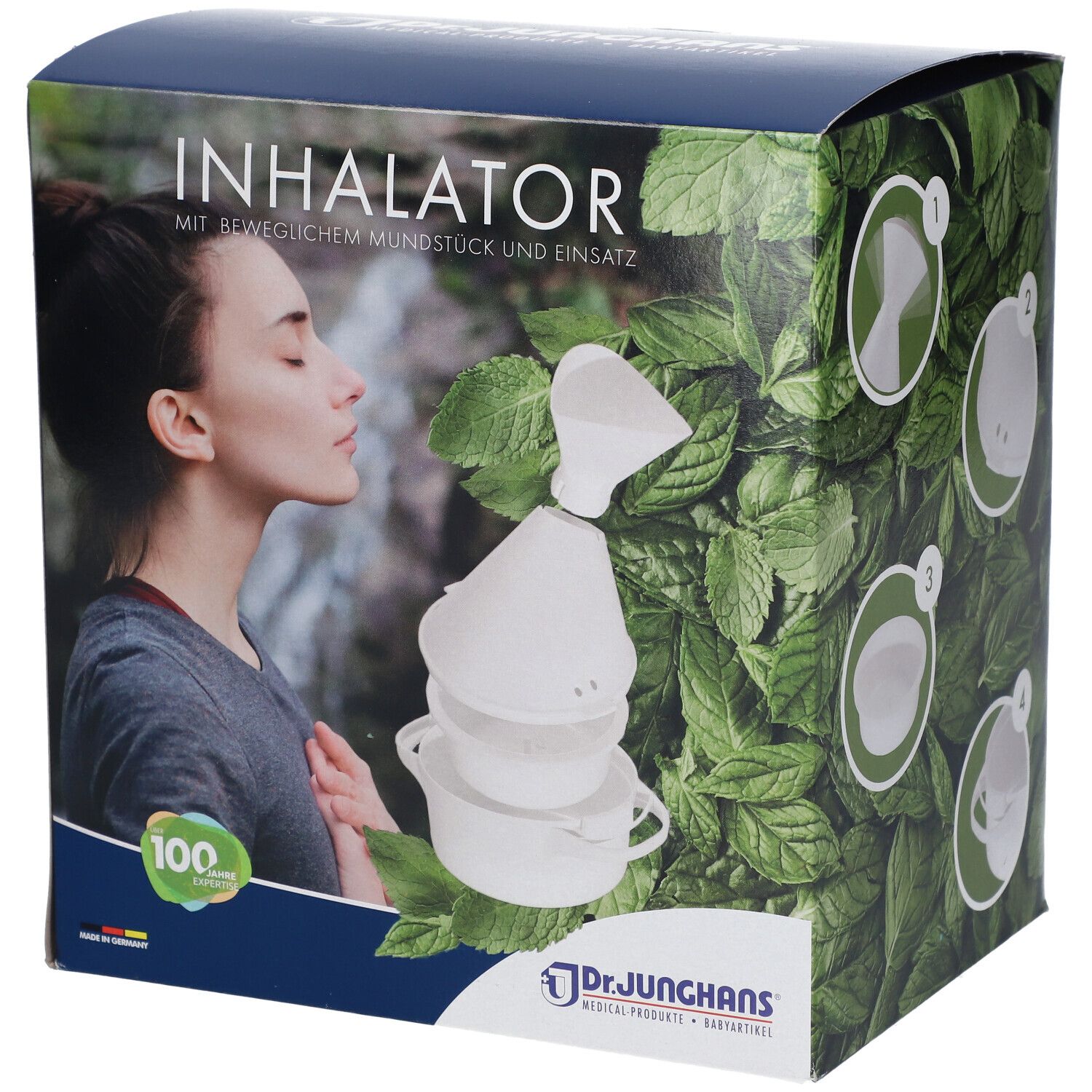 Inhalator Kunststoff doppelwandig bewegl.Mundstück 1 St Inhalat