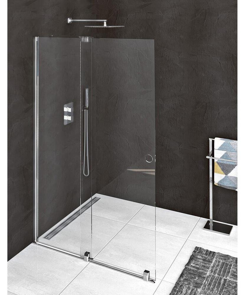 Polysan ROLLS Douchedeur schuifdeur helder glas B: 120 cm, H: 200 cm