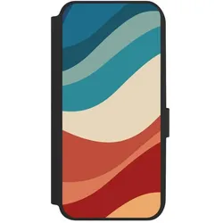 Nivocase Klapphülle für Samsung Galaxy A14 5G Handyhülle aus Kunst Leder NIVOflip schwarz Farbe Farbverlauf (Samsung Galaxy A14 5G), Smartphone Hülle, Schwarz