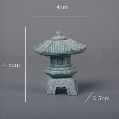 Uplift Treasures Mini Pagoda Lantern Zen Garden Light Decor b
