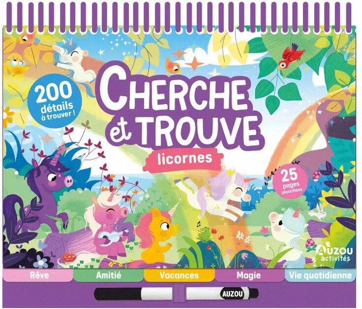 Livre Cherche et trouve : Licornes - Auzou