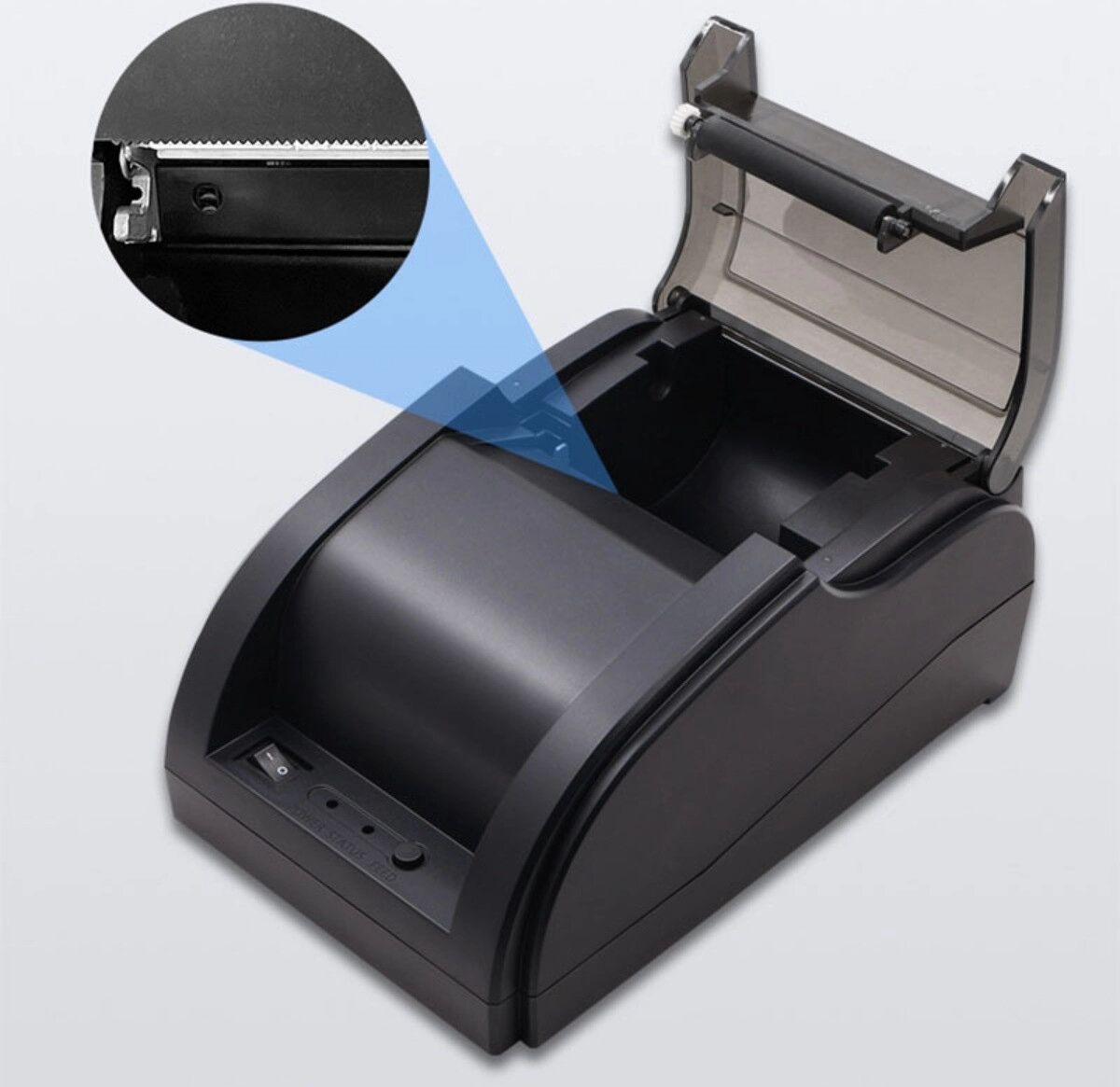 INF 58mm tragbarer Bluetooth-Thermodrucker USB+Bluetooth – Schwarz, schnell 90mm/s, 203dpi