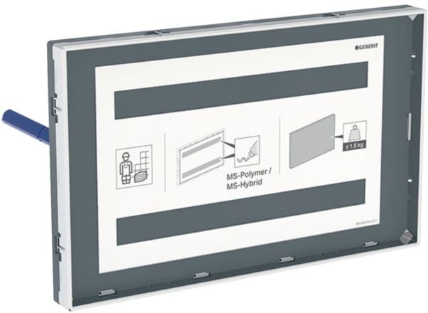 Geberit Sigma Abdeckplatte 115697001 flächenbündig, mit Sichtrahmen