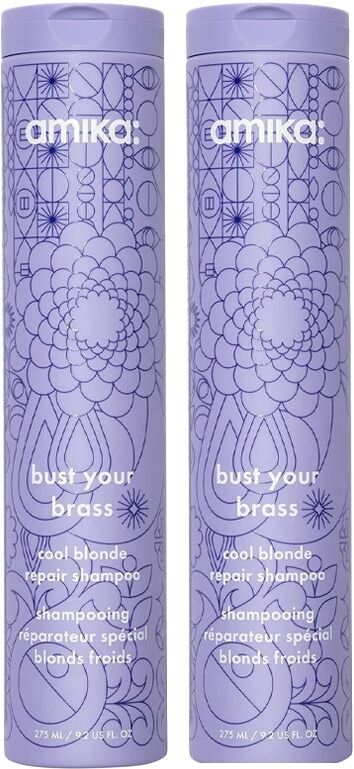 amika Bust Your Brass Shampoo 275ml Double
