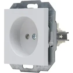 Kopp 948634082 ATHENIS - Steckdose ohne Erde, Farbe: grau matt