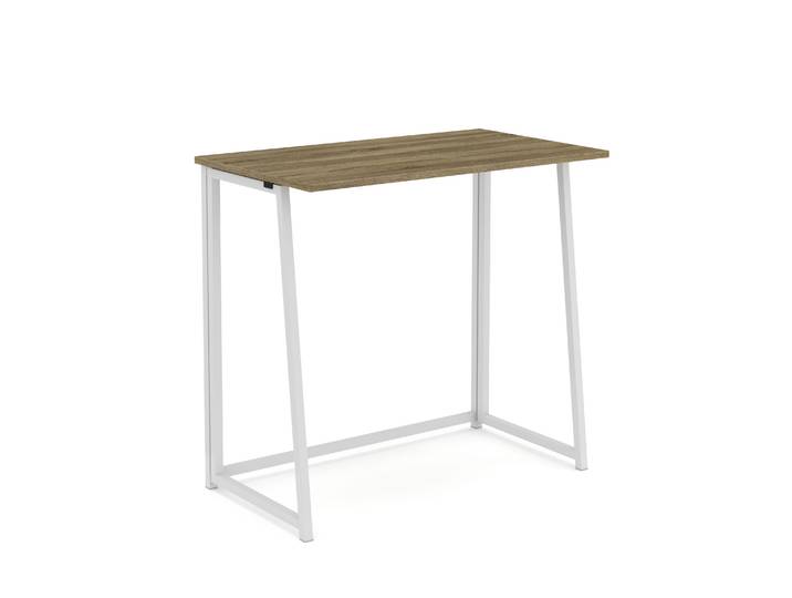 Schreibtisch NORMAN klappbar 80 x 45 x 74 cm braun/weiss