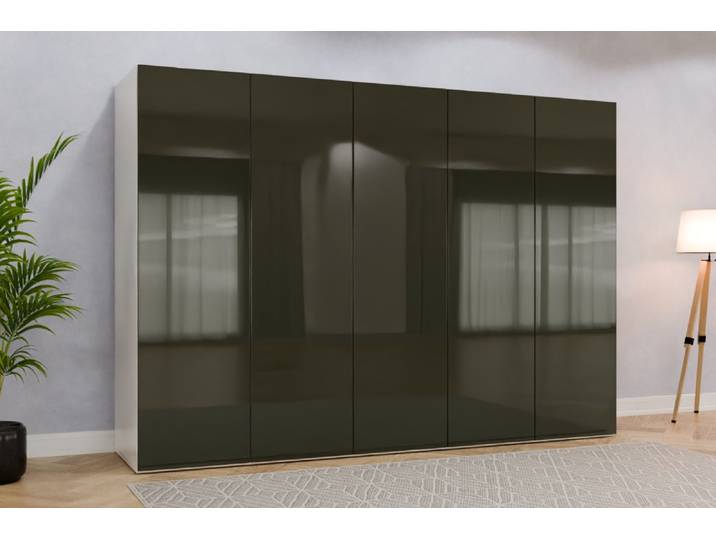 Schrank nach Maß - RAL 6007 Flaschengrün - 200x284x67cm - Individuell konfigurieren